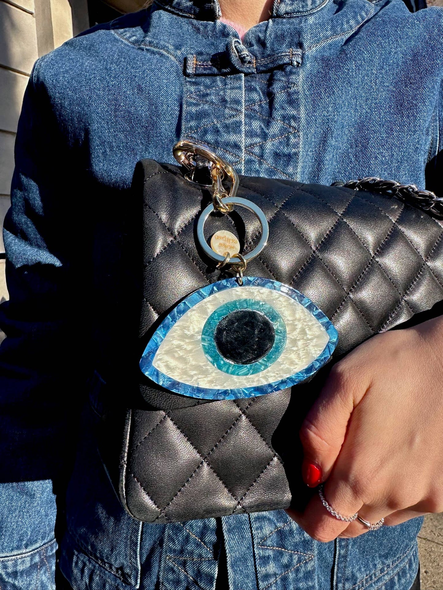 Evil Eye Bag Charm & Keychain | Eco-Friendly
