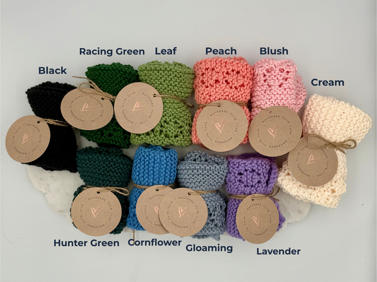 Reusable Cotton Washcloth – Handmade & Knitted